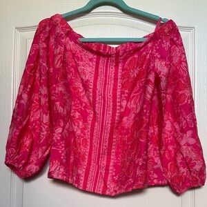 Lilly Pulitzer Coral Floral Blouse